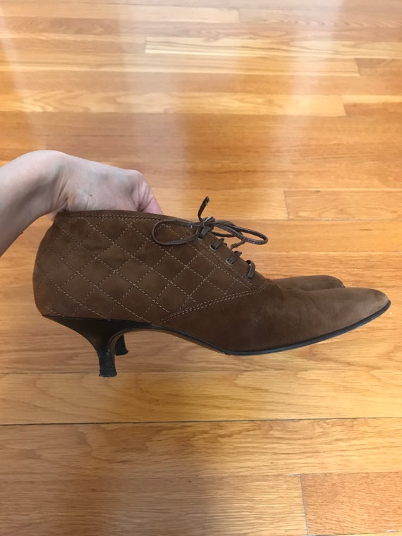 Eric Javits oxford quilted suede shoes - image 9