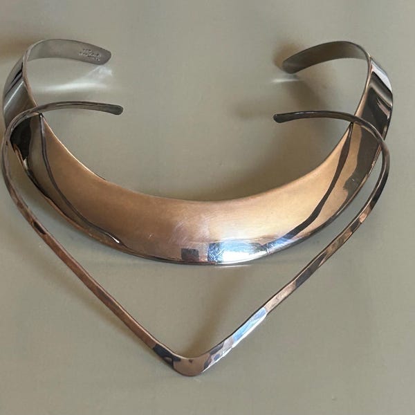 Vintage sterling silver choker set