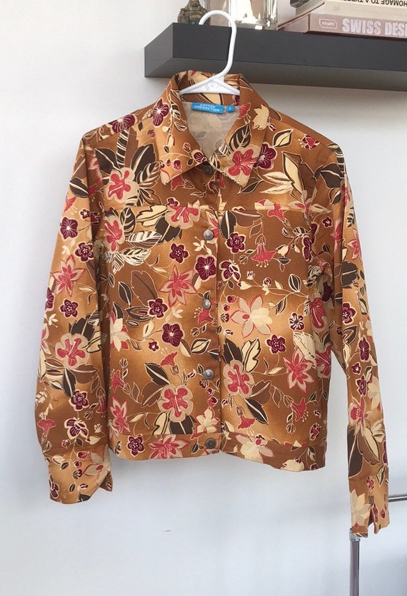 Amazing Hawaiian print cotton lightweight jacket/b