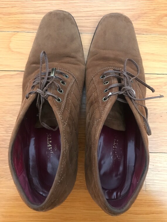 Eric Javits oxford quilted suede shoes - image 8