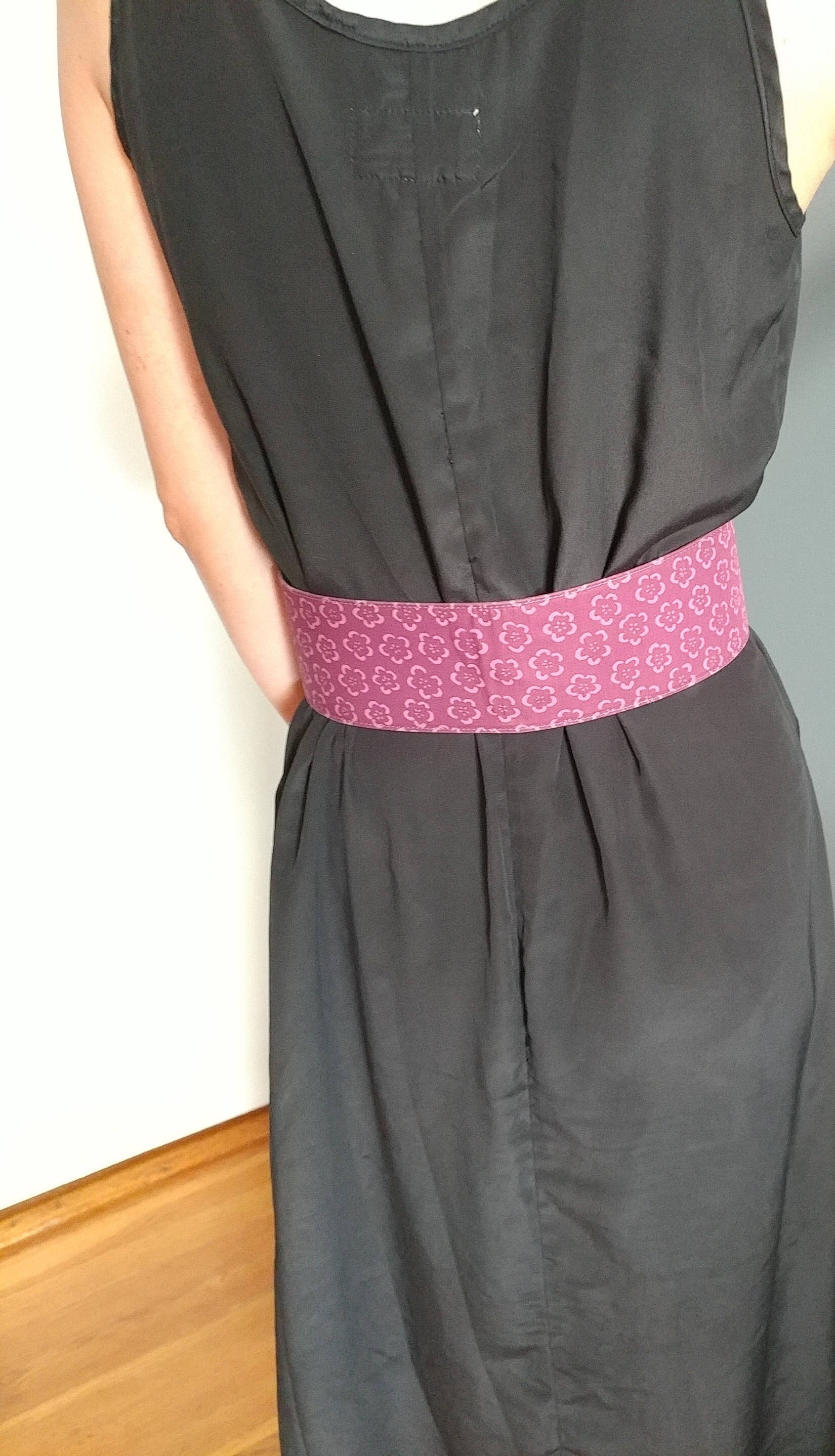 Marc Jacobs 2.75” wide corset purple floral belt Vintage 90s Marc Jacobs 2.75 main image 3