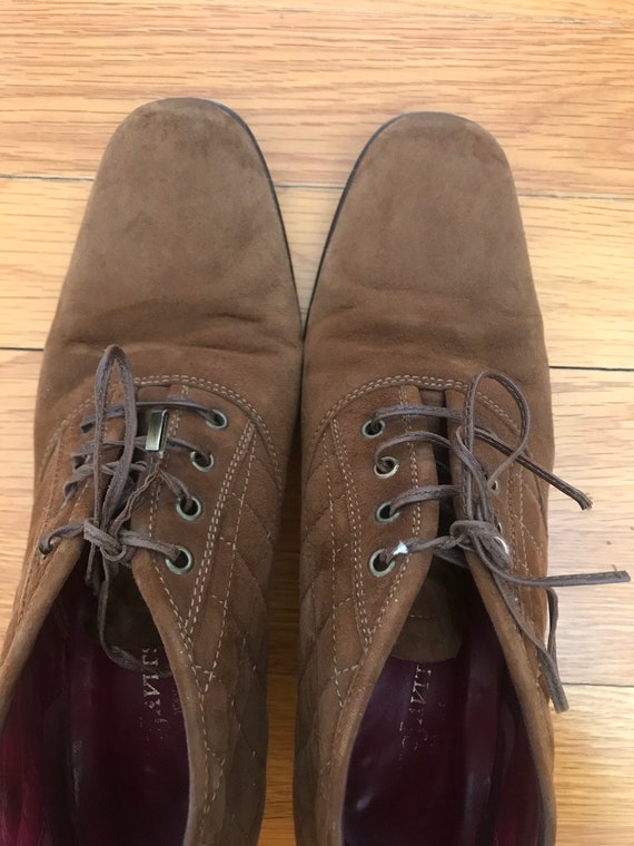 Eric Javits oxford quilted suede shoes - image 7