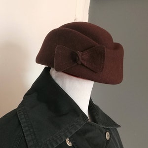 Vintage brown wool hat