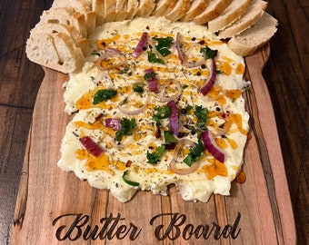 Toast-Shaped Butter Board: Handmade Charcuterie Board, Ambrosia Maple