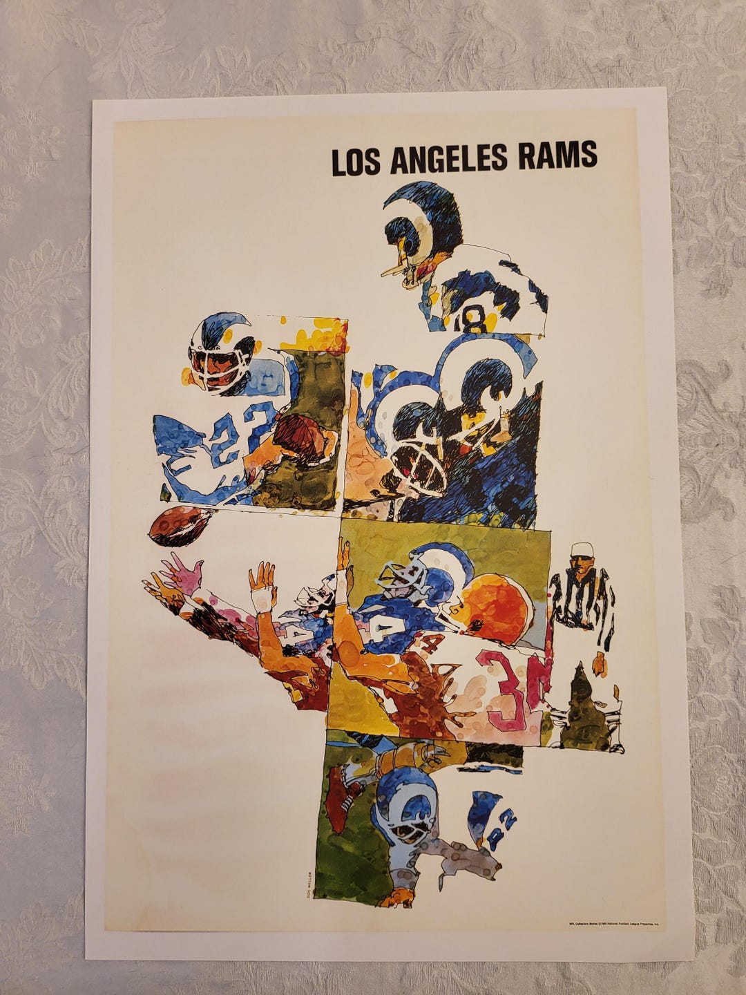 Vintage NFL Collector Series 1968 to 1971 Los Angeles Rams Reproduction ...