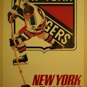 Vintage NHL New York Rangers reproduction Print / Poster &quot;ORIGINAL SIX&quot;