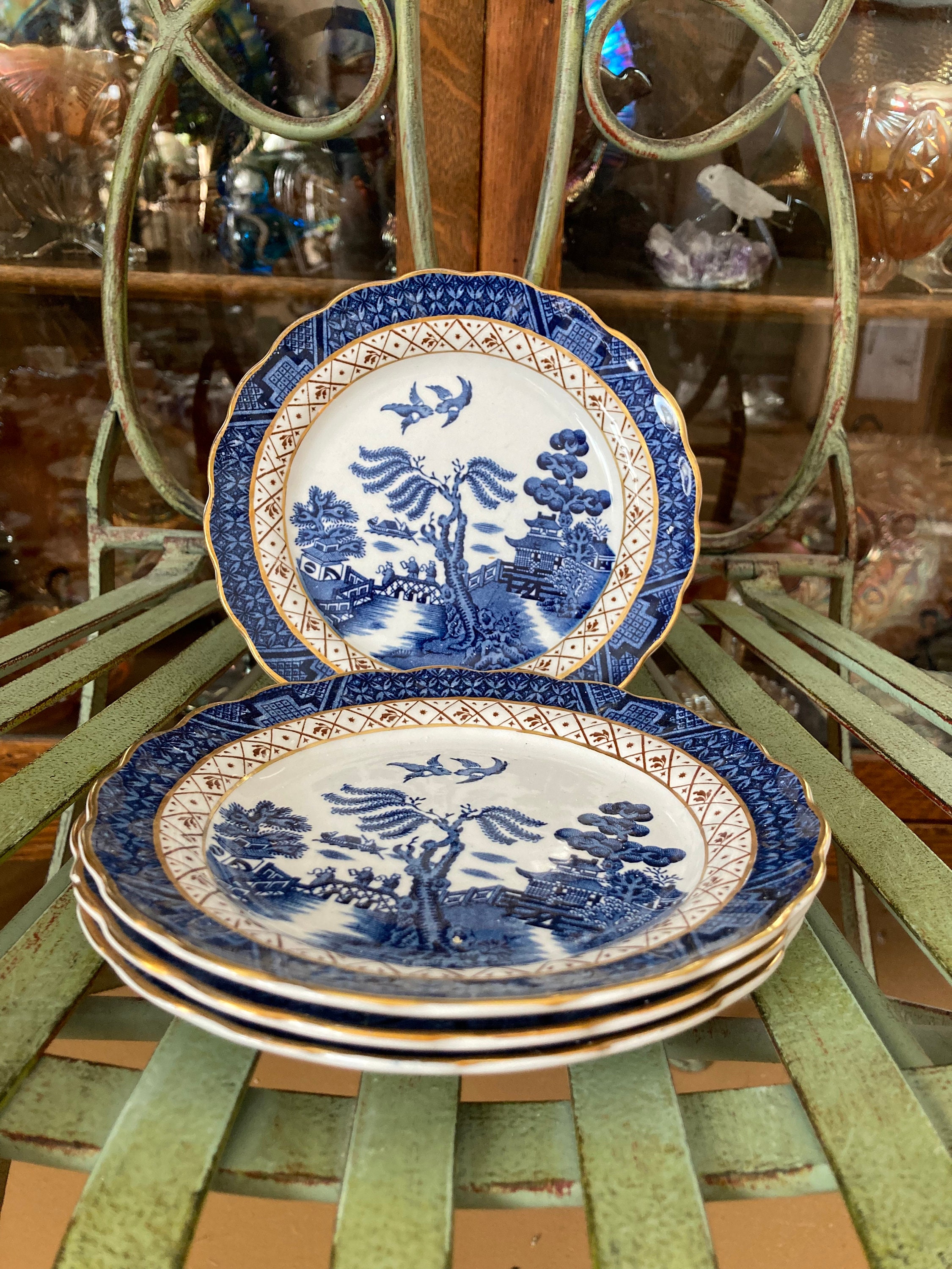 Old willow cheap plates