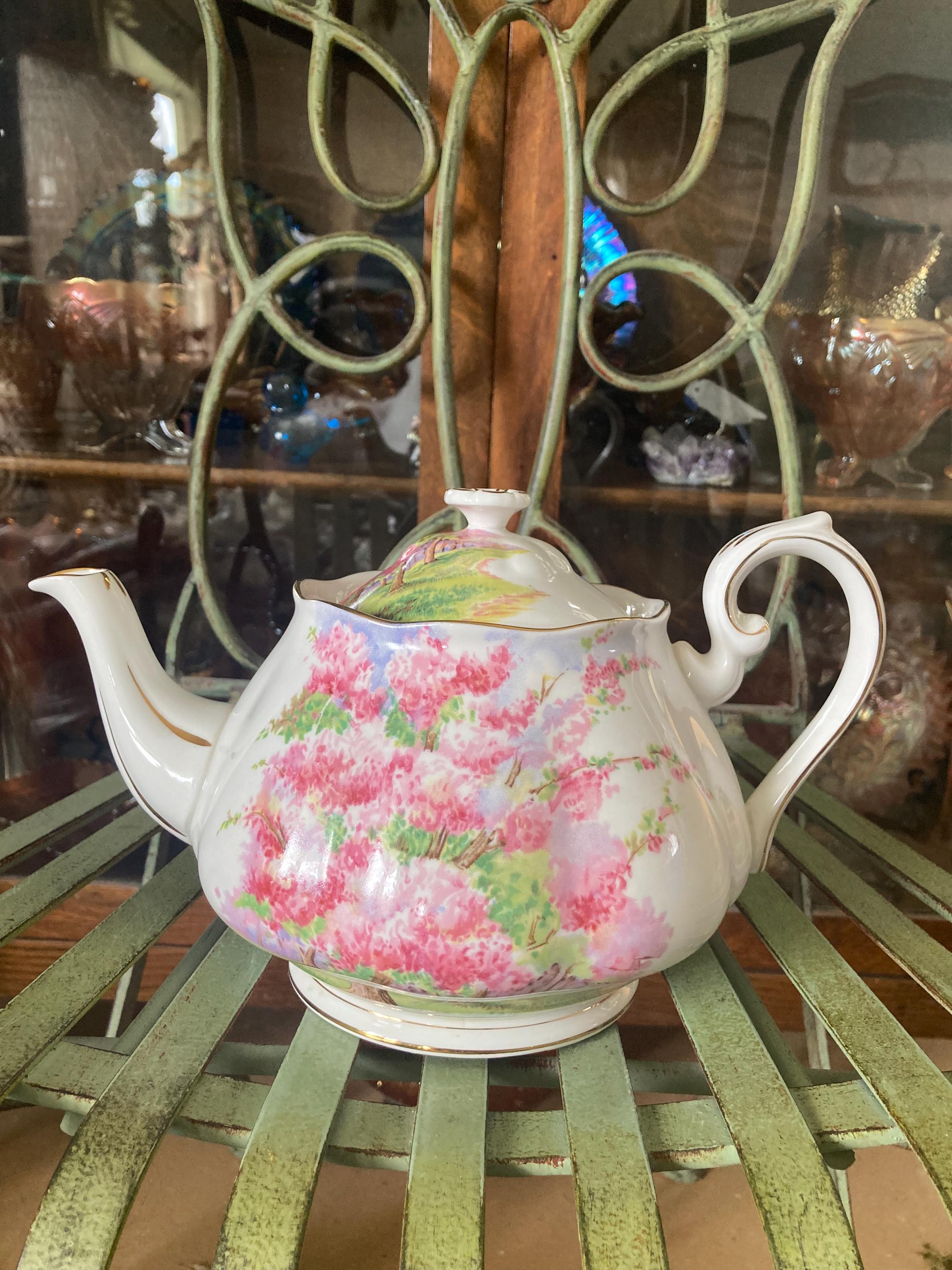 Royal Albert Blossom Time Teapot. Large Size. Produced in England