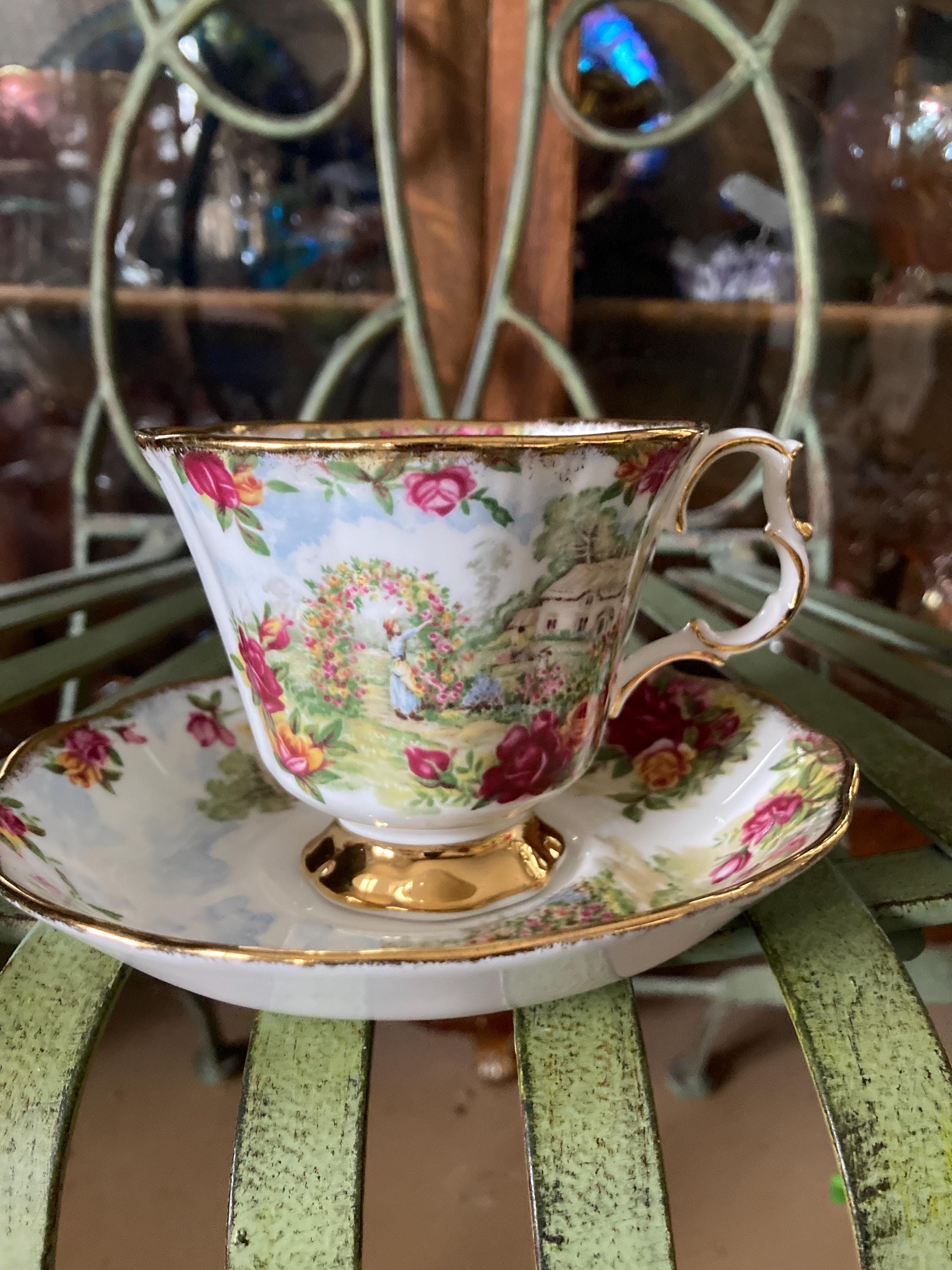 Royal Albert Old Country Roses. 25th Anniversary Teacup. Garden