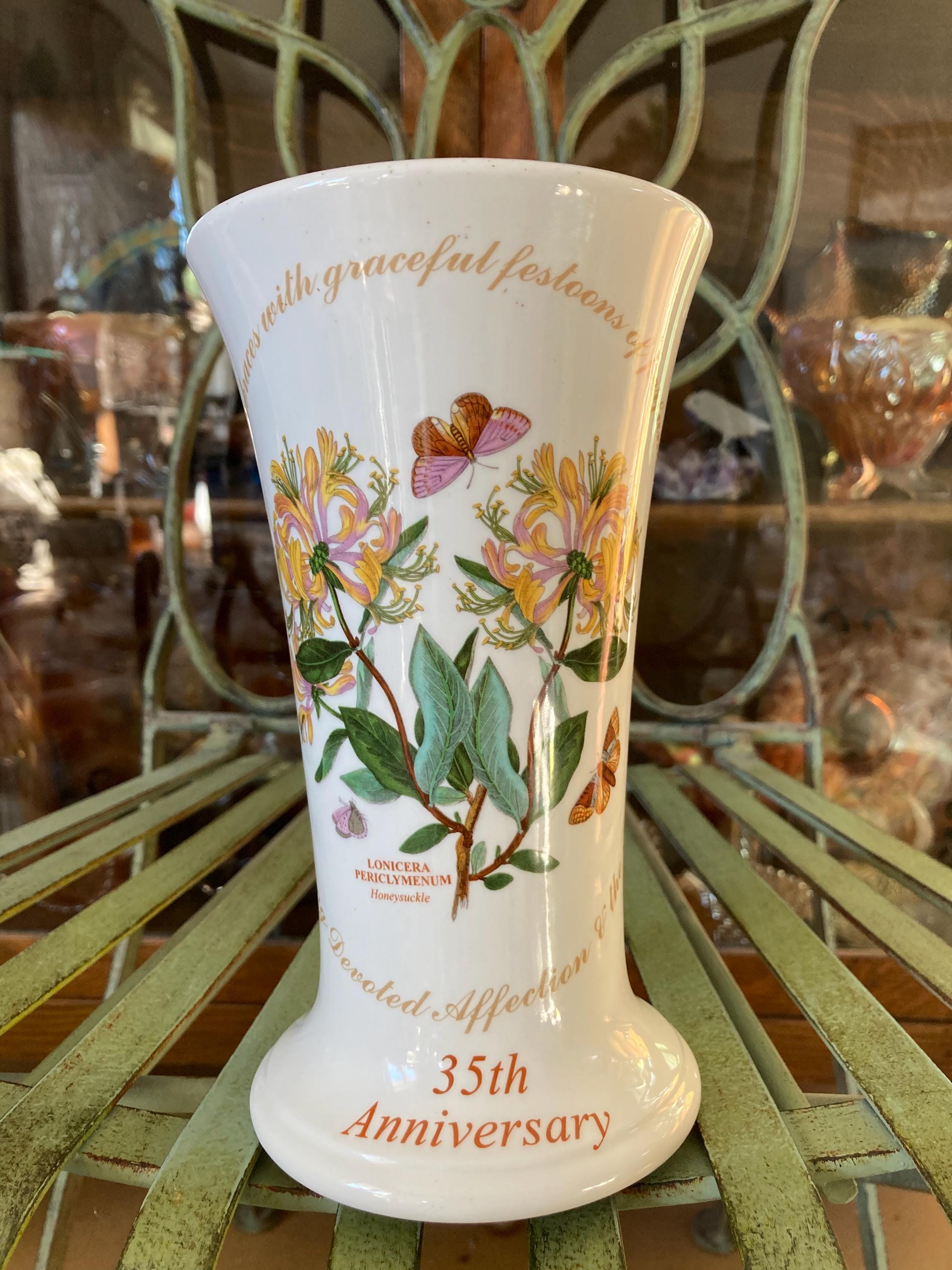 Portmeirion Botanic Garden Flared Vase. Scarce . 35th Anniversary