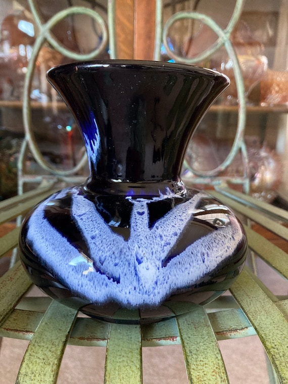Blue Mountain Pottery Vase. Blue Granite Collection. 5 Inches - Etsy