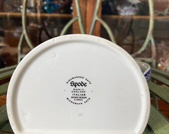 Spode Blue Italian Wall Pocket. Pitcher Shape. 7 Inches Tall