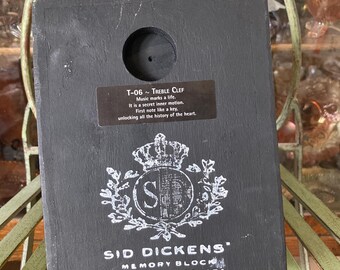 Sid Dickens Memory Tile. Treble Clef. T-06. 6 Inches by 8 Inches