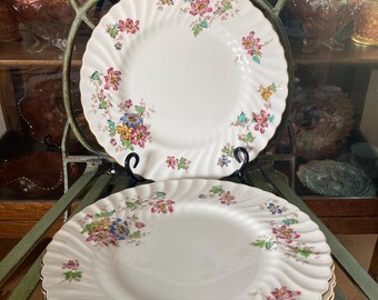 Minton Vermont Dinner Plates. Set of 4. 10.75 Inches Diameter
