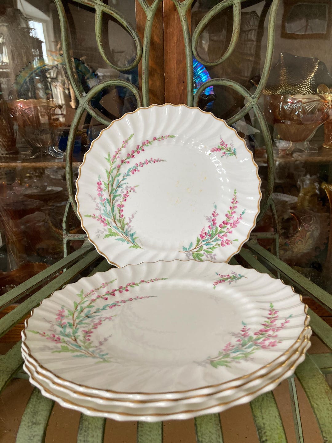Royal Doulton Bell Heather Luncheon Plates. Set of 4. 9.25 Inches ...