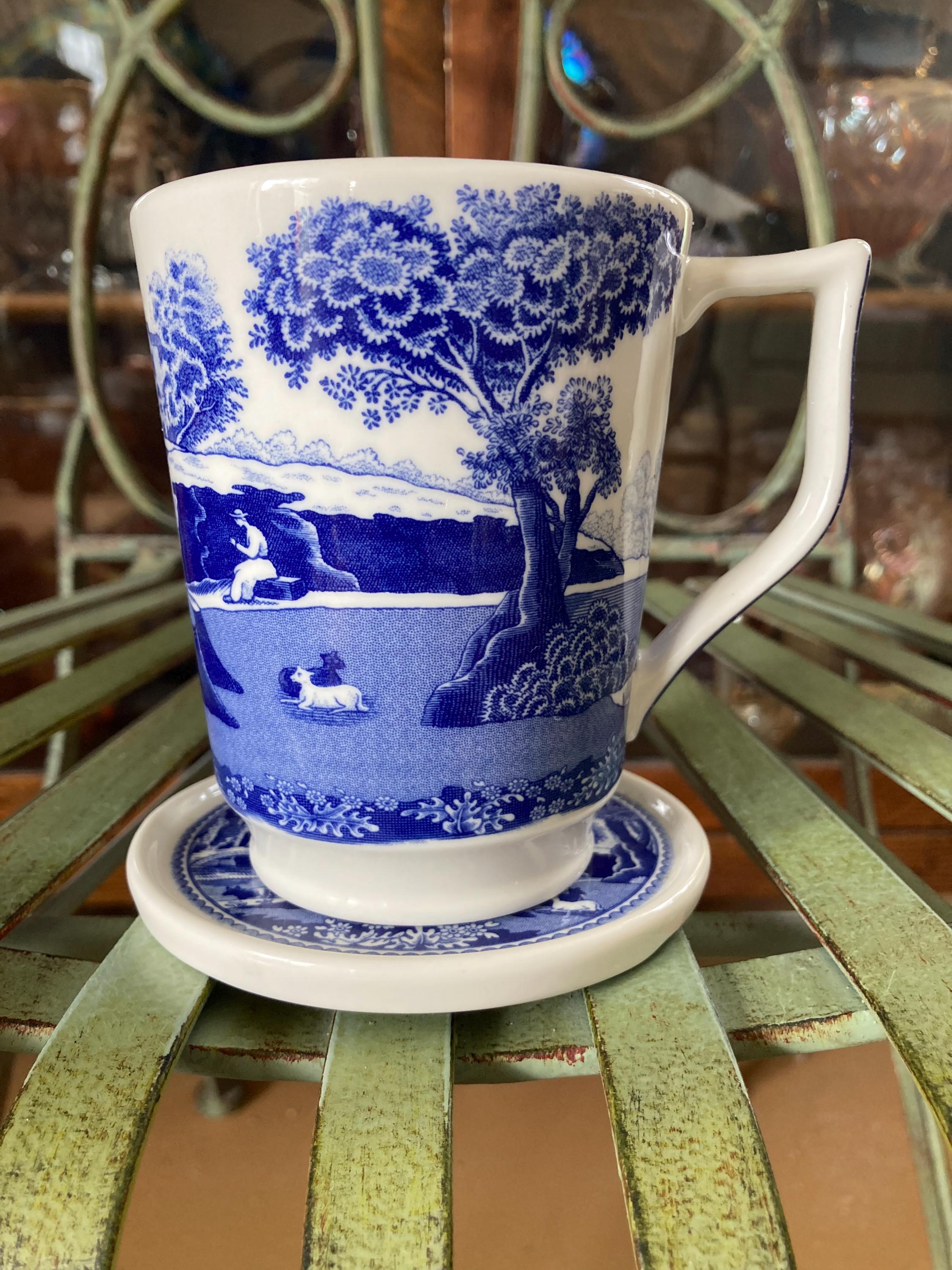 スポード　ブルーイタリアン　　キャニスター　COFFEE スポード (Spode) ブルーイタリアン コーヒーカップ＆ソーサー