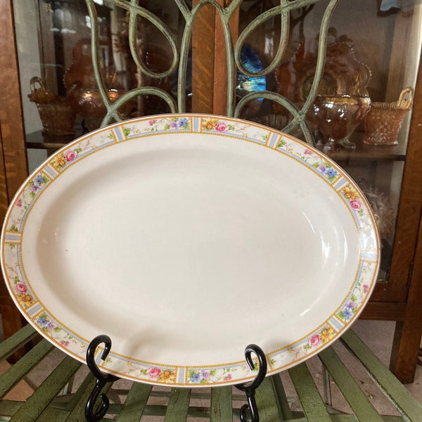 Grindley Carmona Serving Platter. 12 inches wide. Produced in England  1930’s.