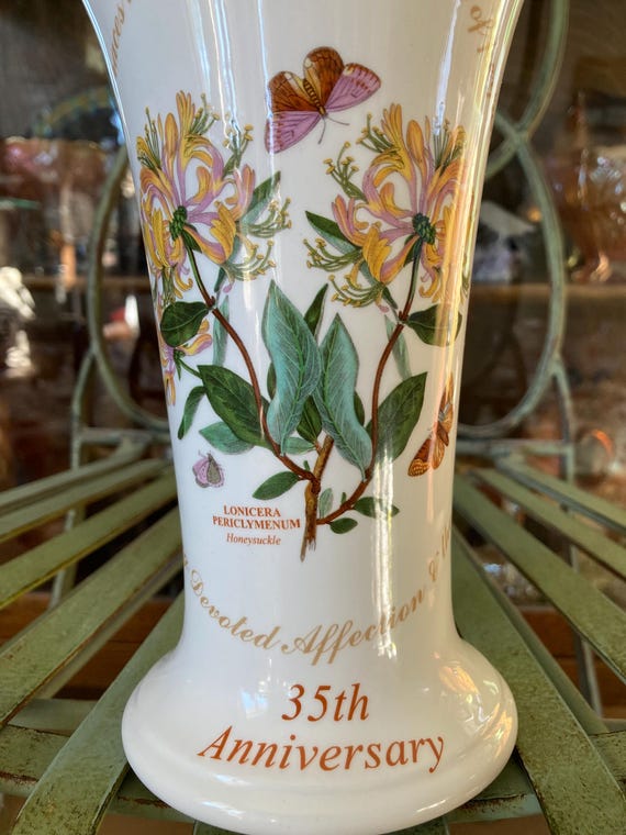 Portmeirion Botanic Garden Flared Vase. Scarce . 35th Anniversary