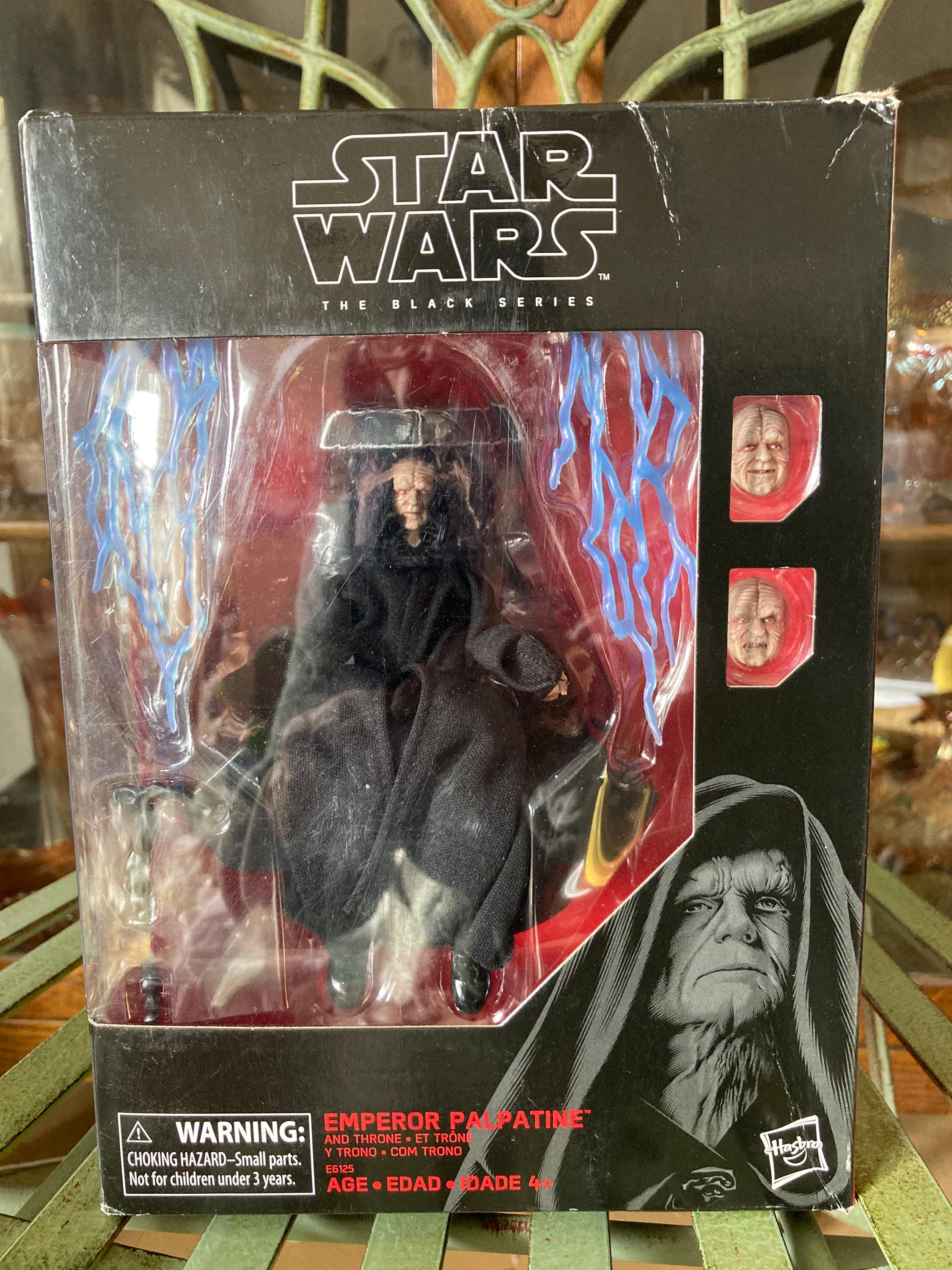 Star Wars, the Black Series, Emperor Palpatine With Throne. Box 9
