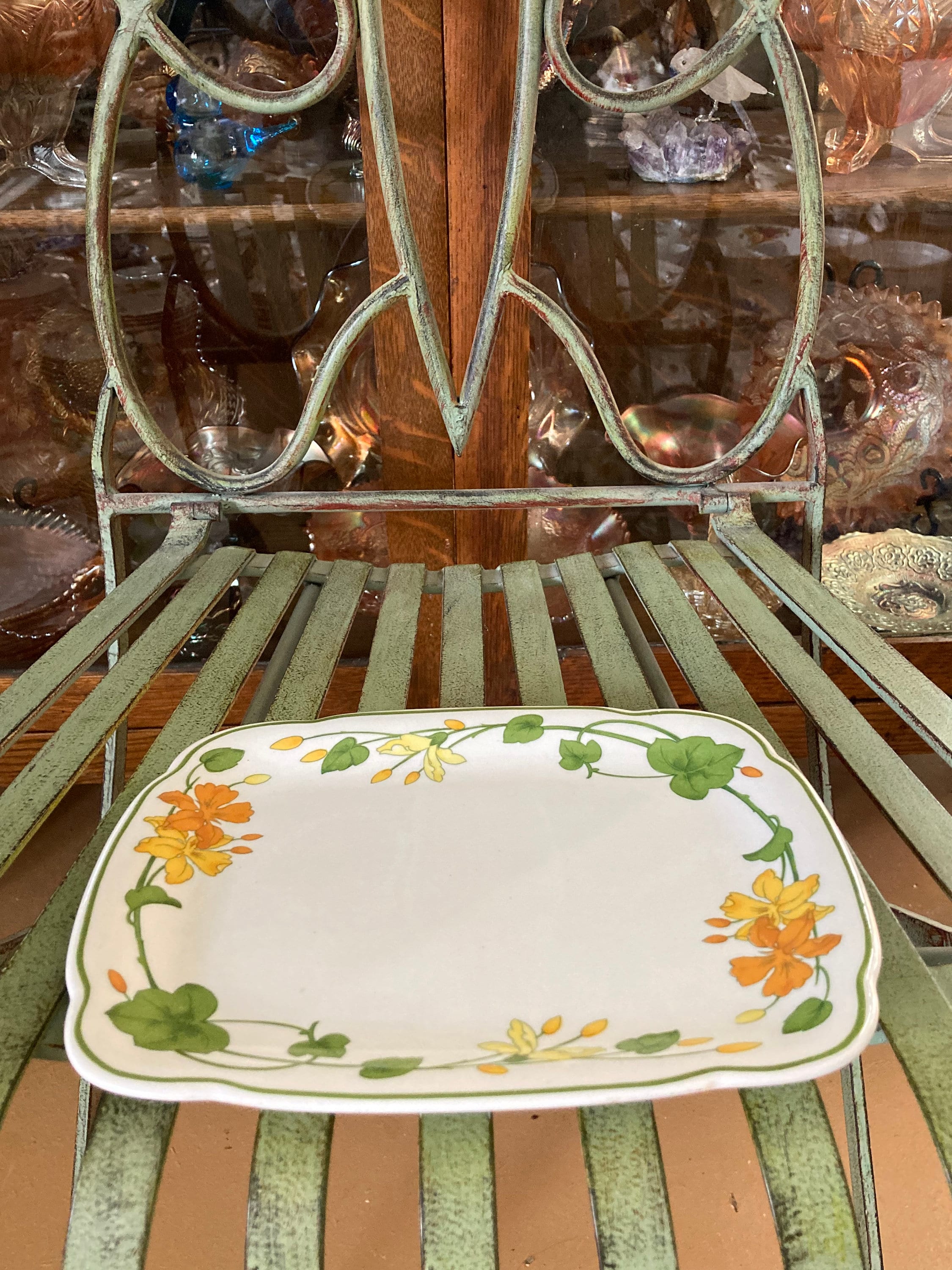 Villeroy and Boch Geranium Butter Tray. 8.25 Inches by 6.75 Inches