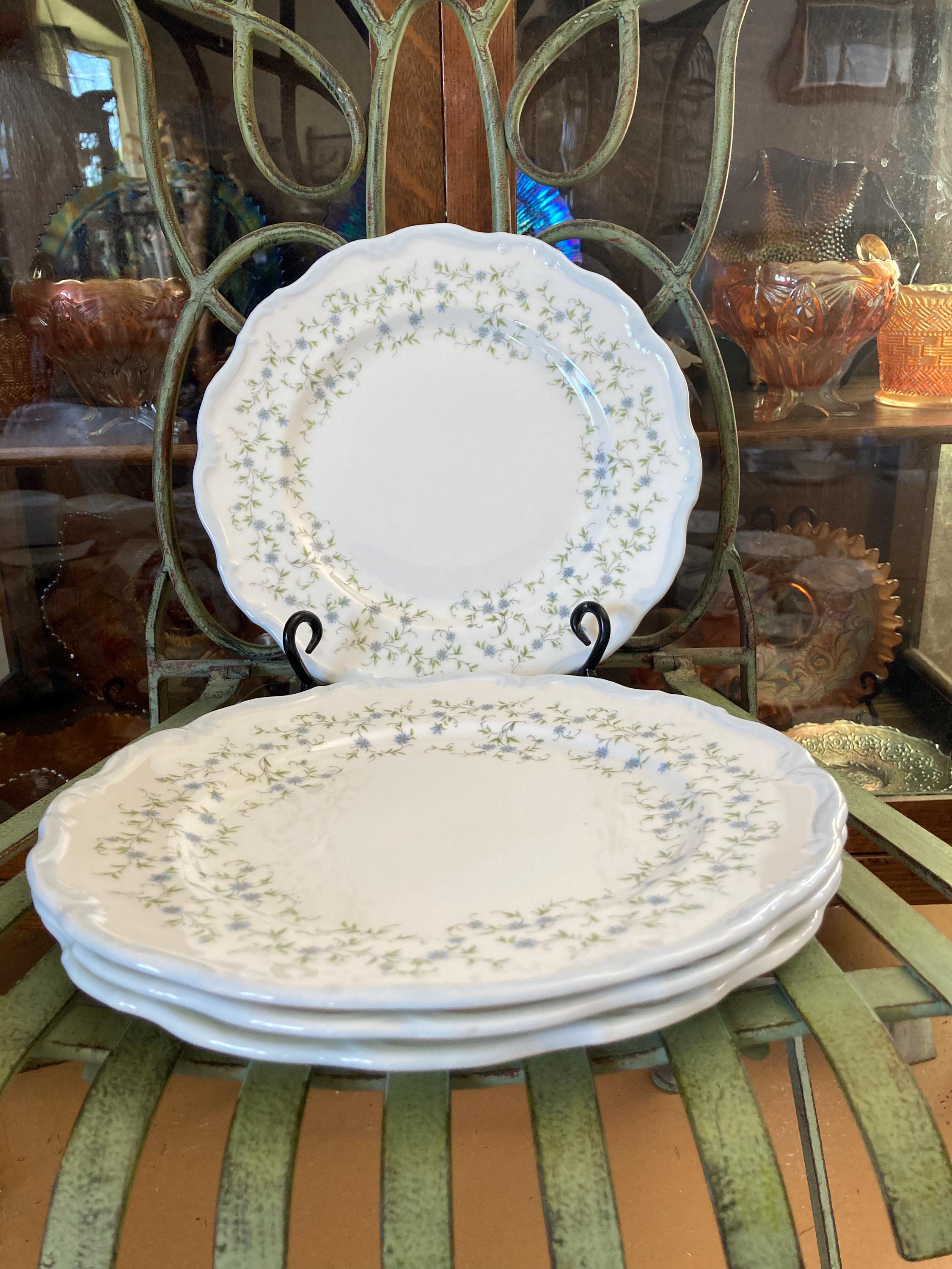 Royal Albert Caroline Dinner Plates. Set of 4. 10.25 Inches 