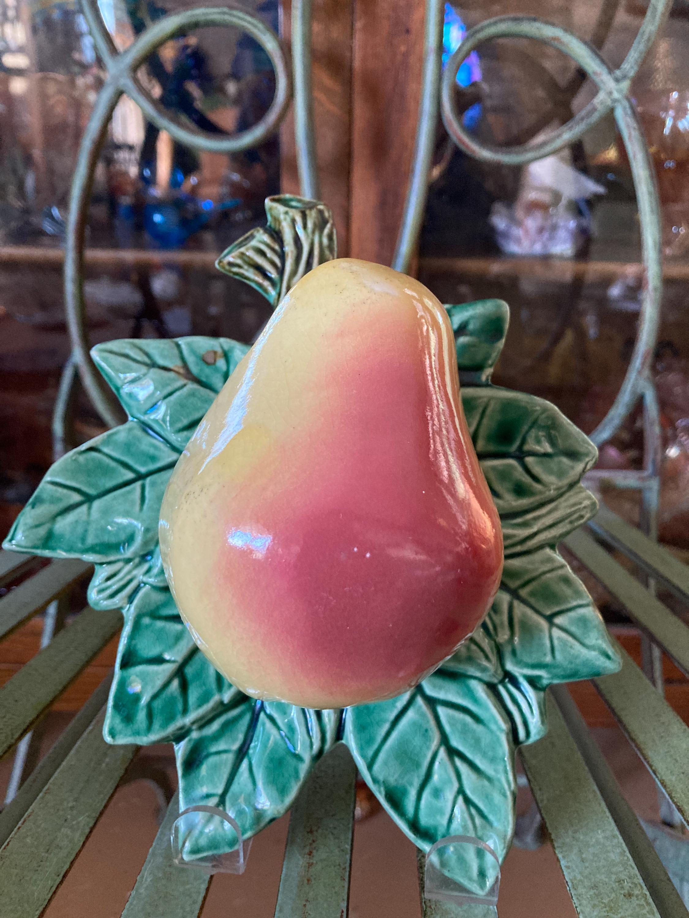 Mccoy Pottery Pear Wall Pocket. . Produced in Roseville, Ohio