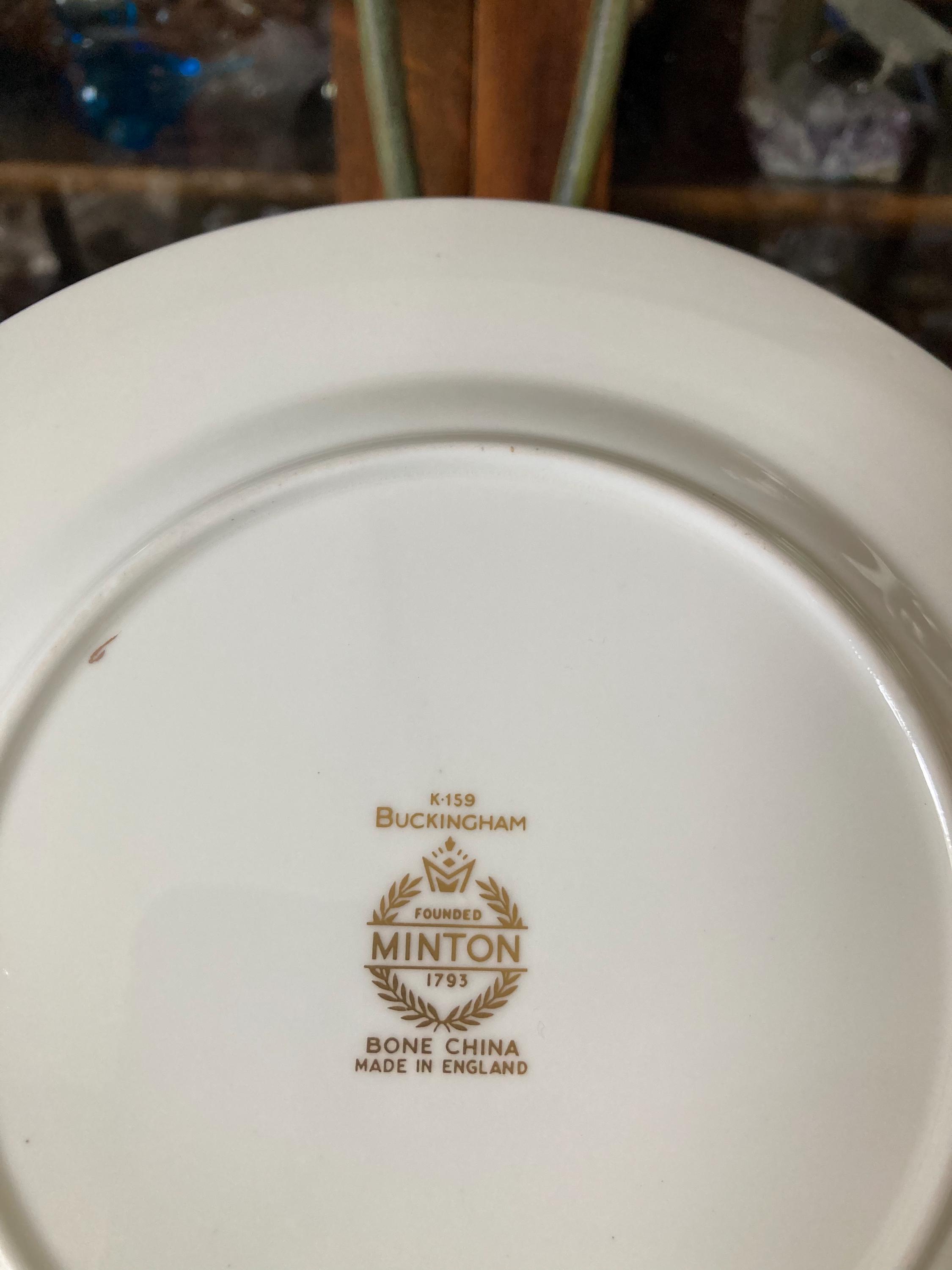 ミントン　バッキンガム　プレート６枚 04004【英国 MINTON ミントン】バッキンガム 16cm ケーキプレート 6枚 共箱