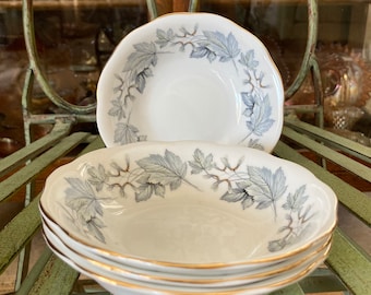 Vintage TF&S Phoenix Bone China Tea Cup and Saucer: Gold Floral