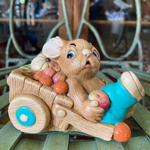 Pendelfin “Barrow Boy” Rabbit. 4.5 inches tall. Produced in England 1968.