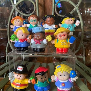 Fisher Price Little People Boys and Girls. Set of 10. 2.5 inches tall. New Condition.