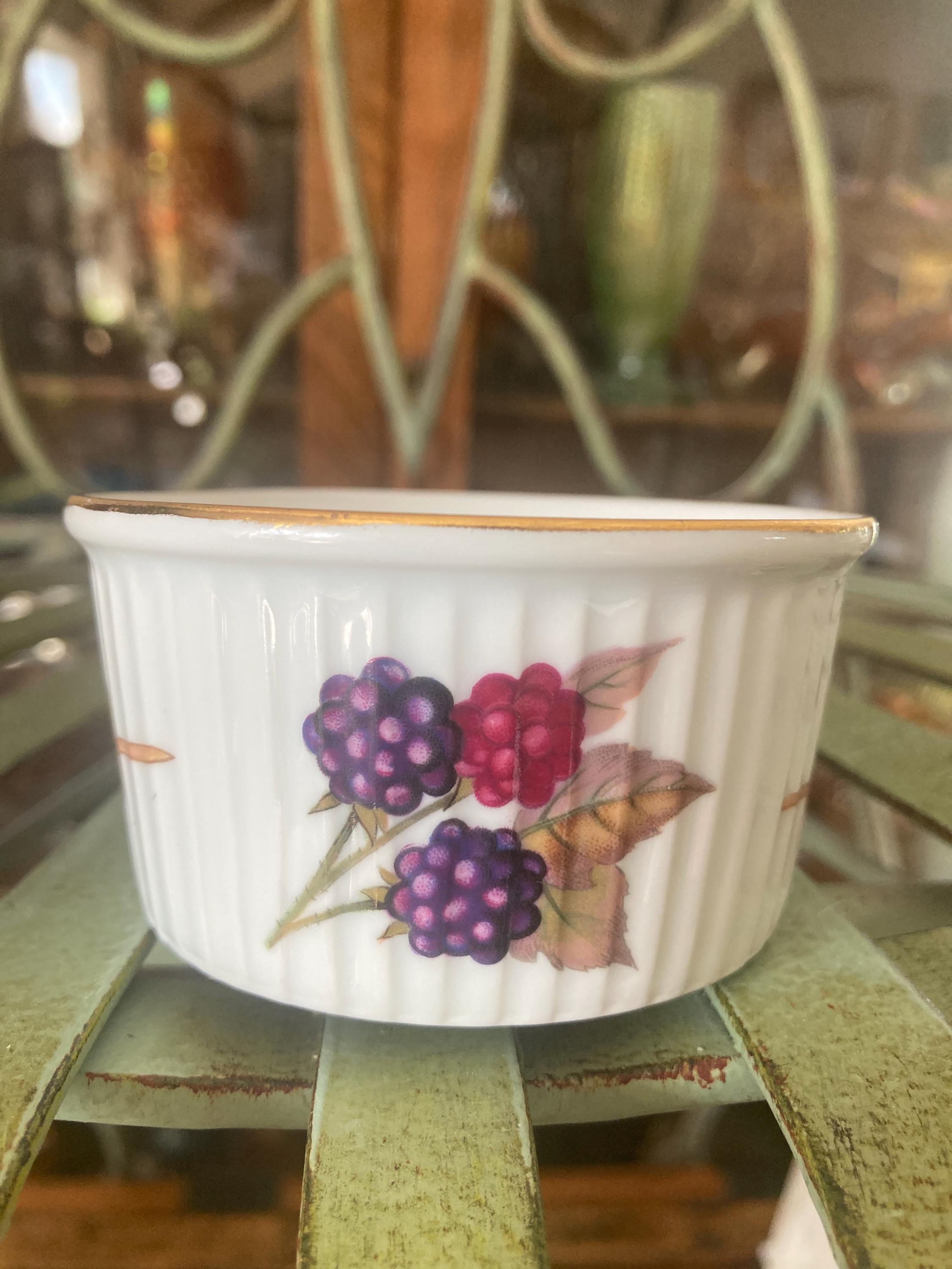 Gold Rim Ramekin Royal Worcester Evesham Gold Ramekins. Set of 6. 3.25 Inches Diameter ...