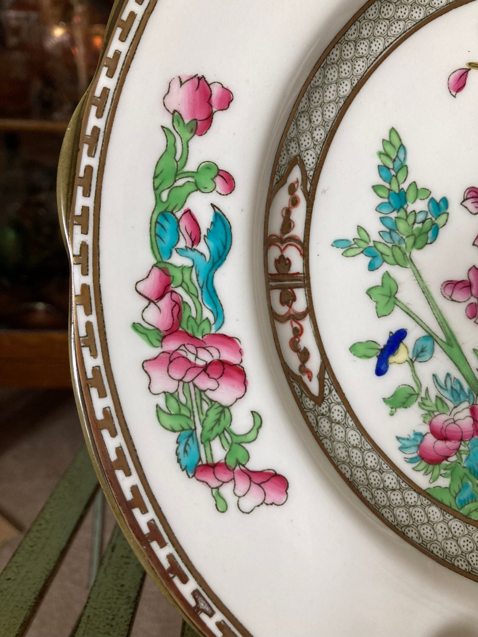 Coalport Indian Tree Dinner Plates With Tabs. Set of 2. 10.5 Etsy