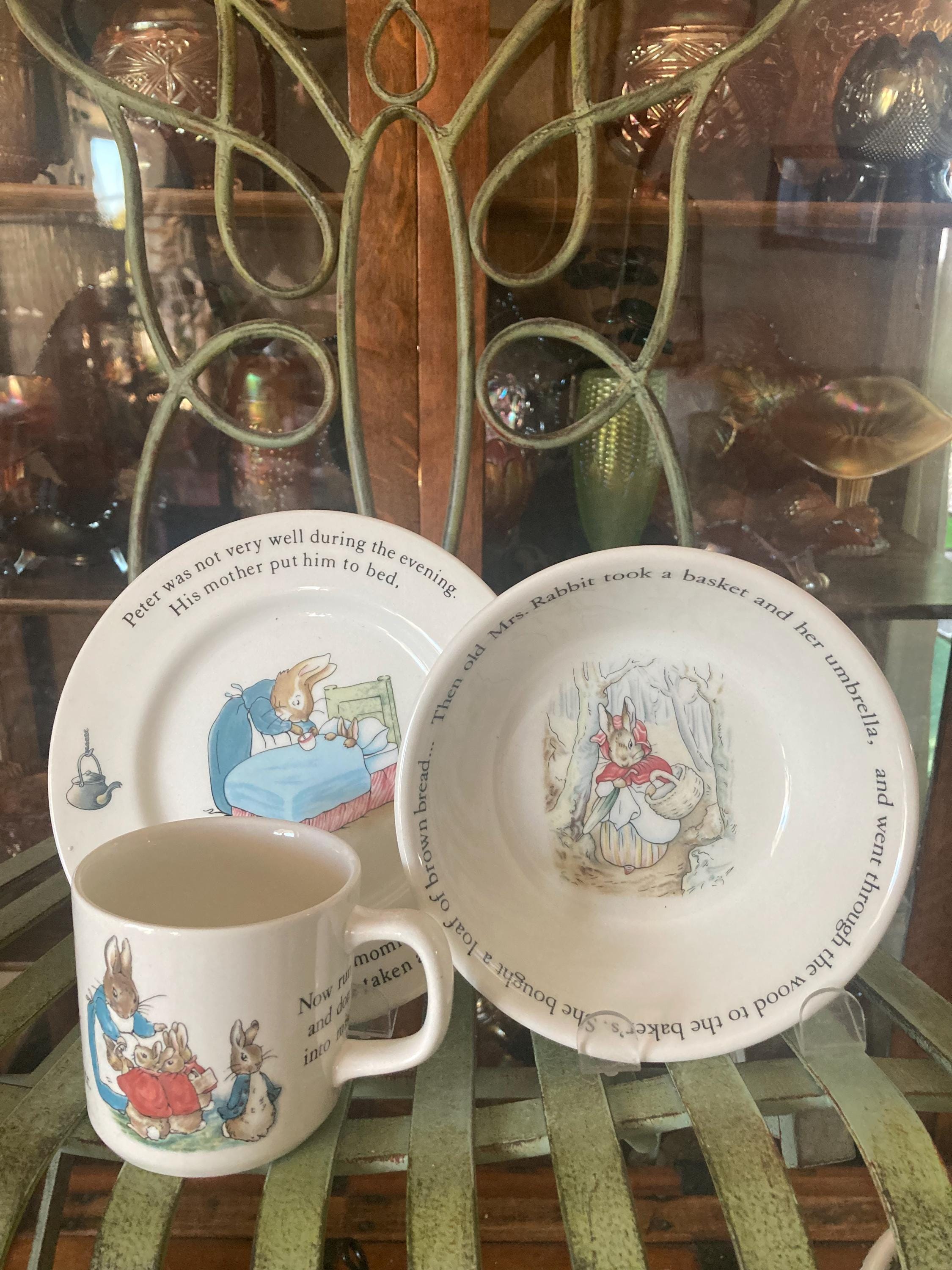 Wedgwood Peter Rabbit Nursery Boxed Set. Plate, Bowl, Mug