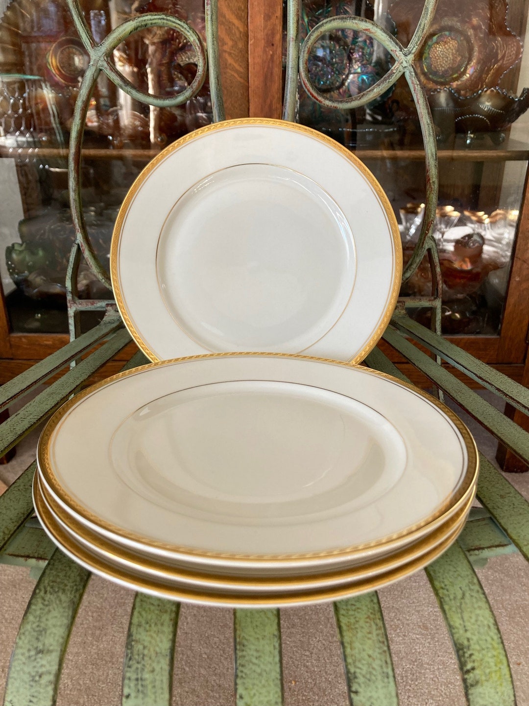 Rosenthal clasic 金彩プレート　４枚セット Rosenthal Aida Set of 4 Salad Plates. 7.75 Inches Diameter