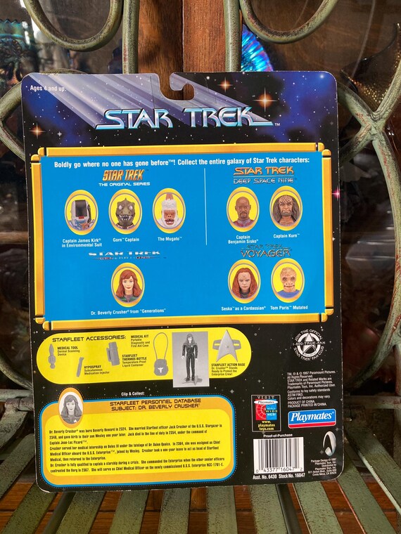 Star Trek Figures. Sealed Set of 5. Produced by Playmates 1990