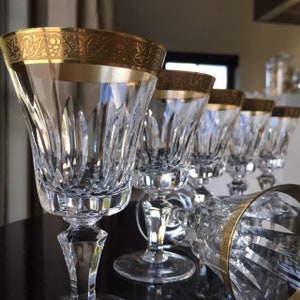 5x Cordial glasses, Aperitif glasses with 24K Gold encrusted trim / SpiegelauS