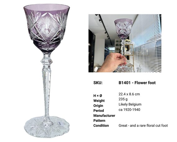 Val Saint Lambert Wine Glass | 1pcs | Saarlouis, Saarbrucken