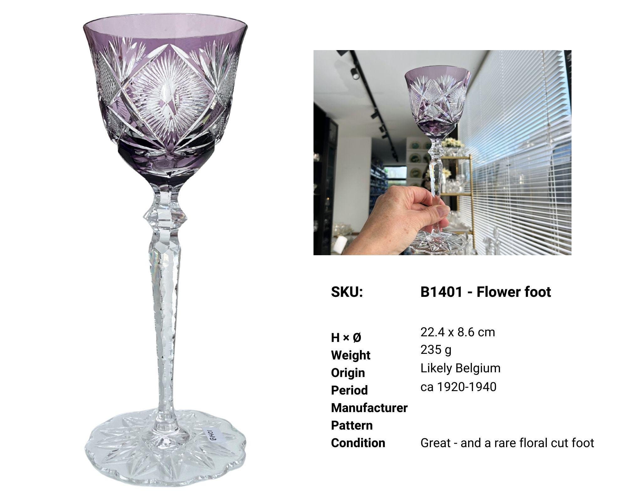 Val Saint Lambert Wine Glass | 1pcs | Saarlouis, Saarbrucken