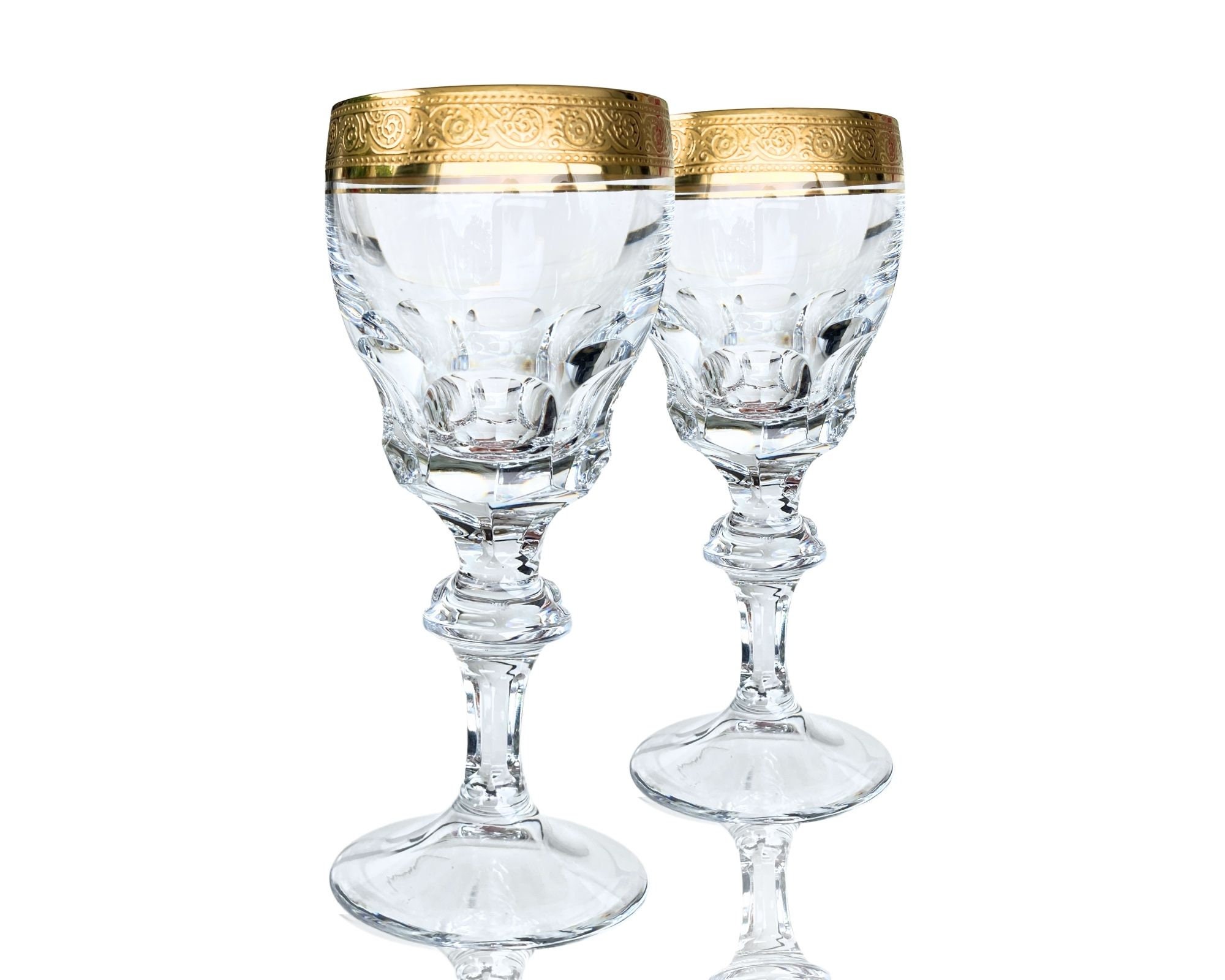 Antique gold rim wine glass - Etsy 日本