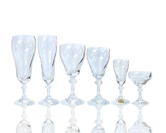 Hutschenreuther Glas „Blaue Zwiebel“ | 1 Stück | Seltenes Champagner-, Wein- und Wasserglas