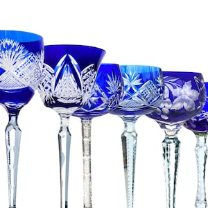 Blue Wine Glass (1) | Roemer | Crystal | Cobalt BLUE | Peill, Val Saint Lambert, Nachtmann