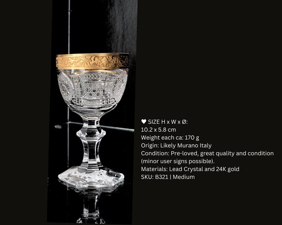 アンティークベネチアンワイングラス