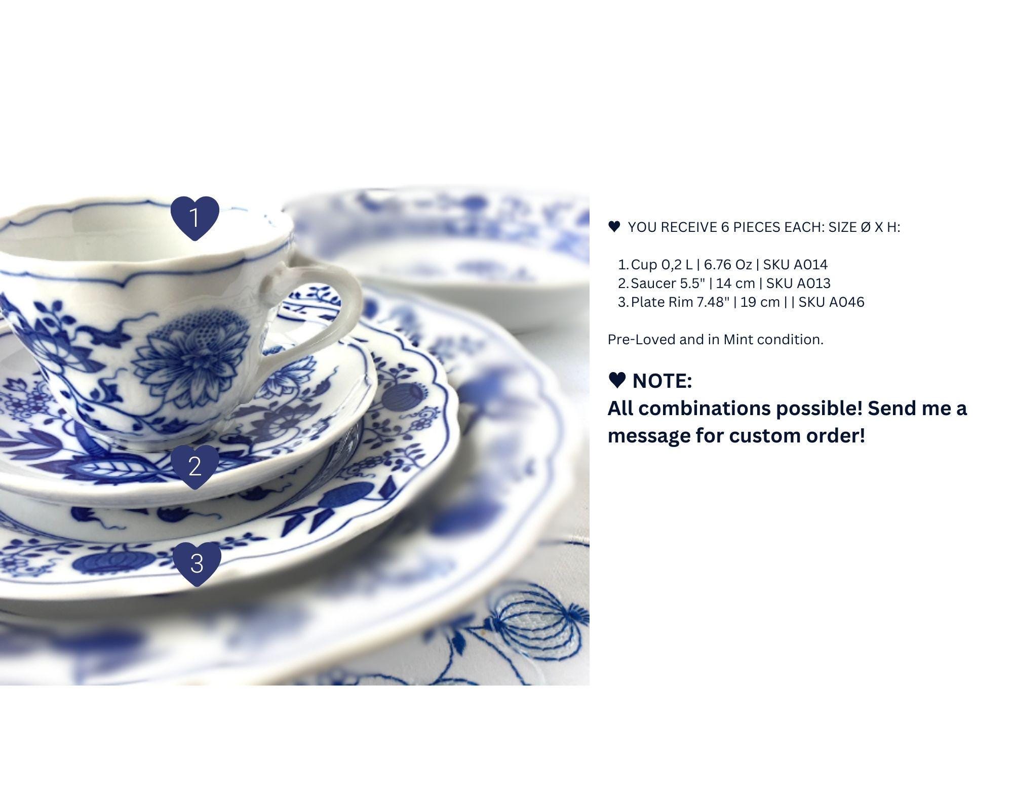 フッチェンロイター ブルーオニオン 大皿 ディナープレート 6客 美品 フッチェンロイター ブルーオニオン 大皿 ディナープレート 6客 美品