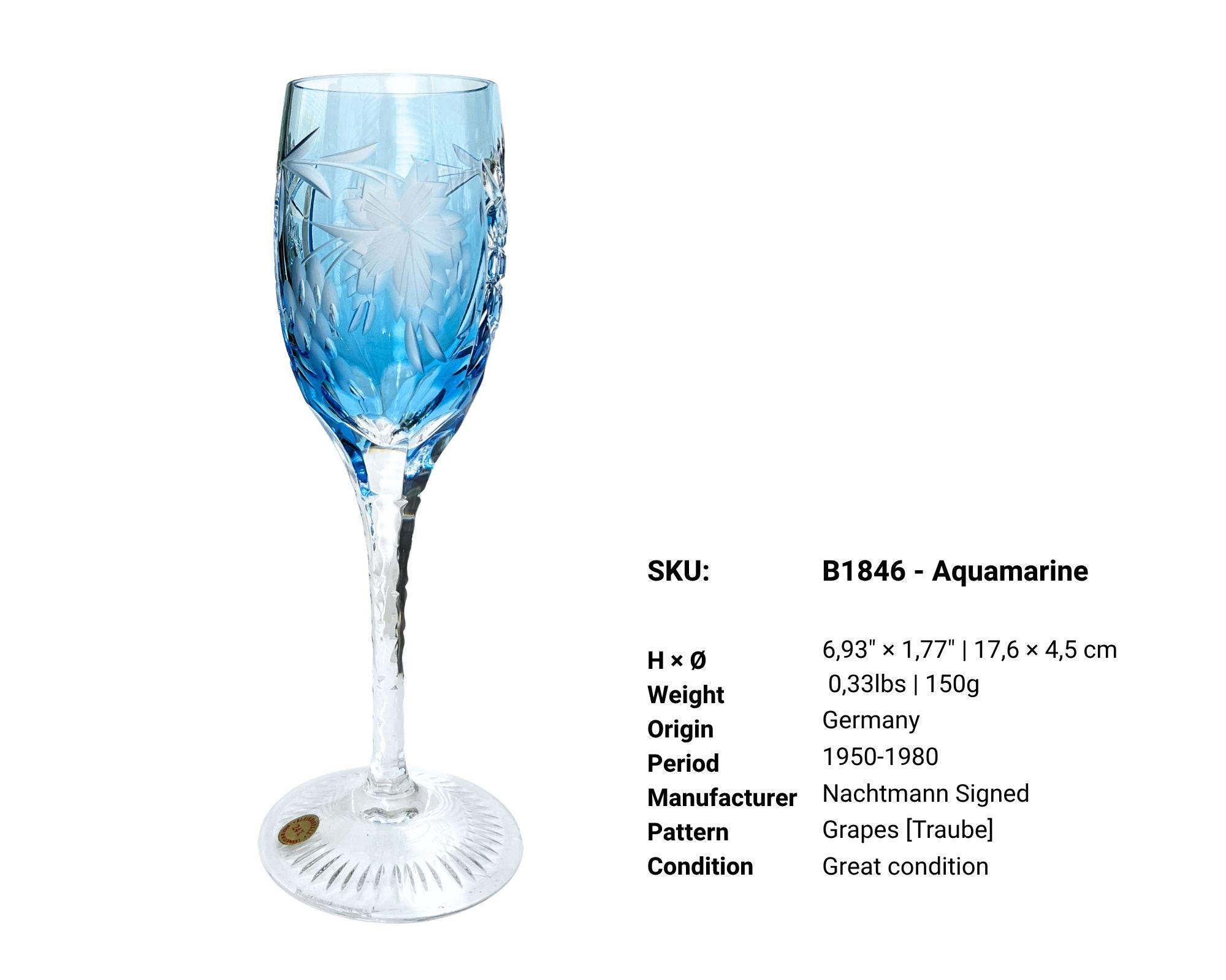 Nachtmann Champagnergläser, Farbe | 1 Stück | Trauben | Signiert