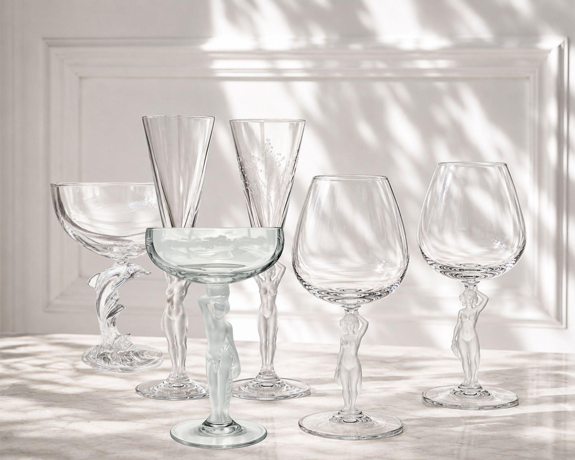 Crystal Figurine Wine Glass | Woman Venus | 1pcs | Glass Art