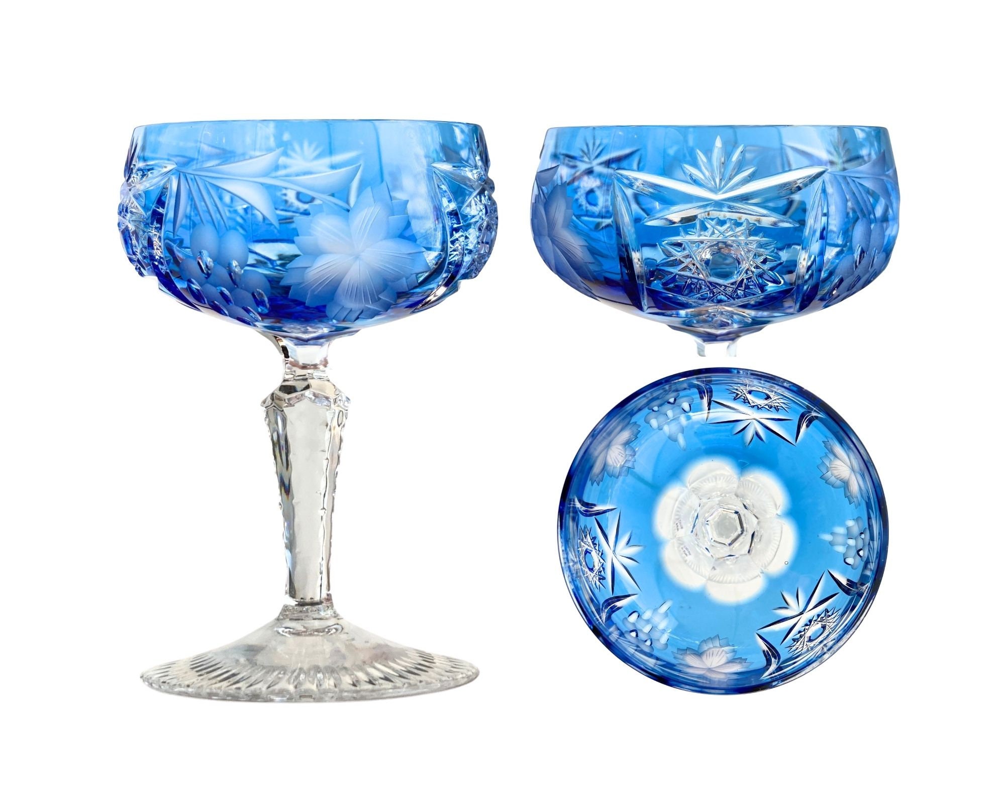 Nachtmann Traube | Champagne Glasses | 1pcs | Color Glass - Etsy