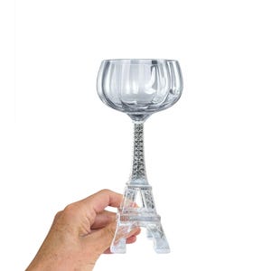 French Wine Glass | Eiffel Tower Stem Design