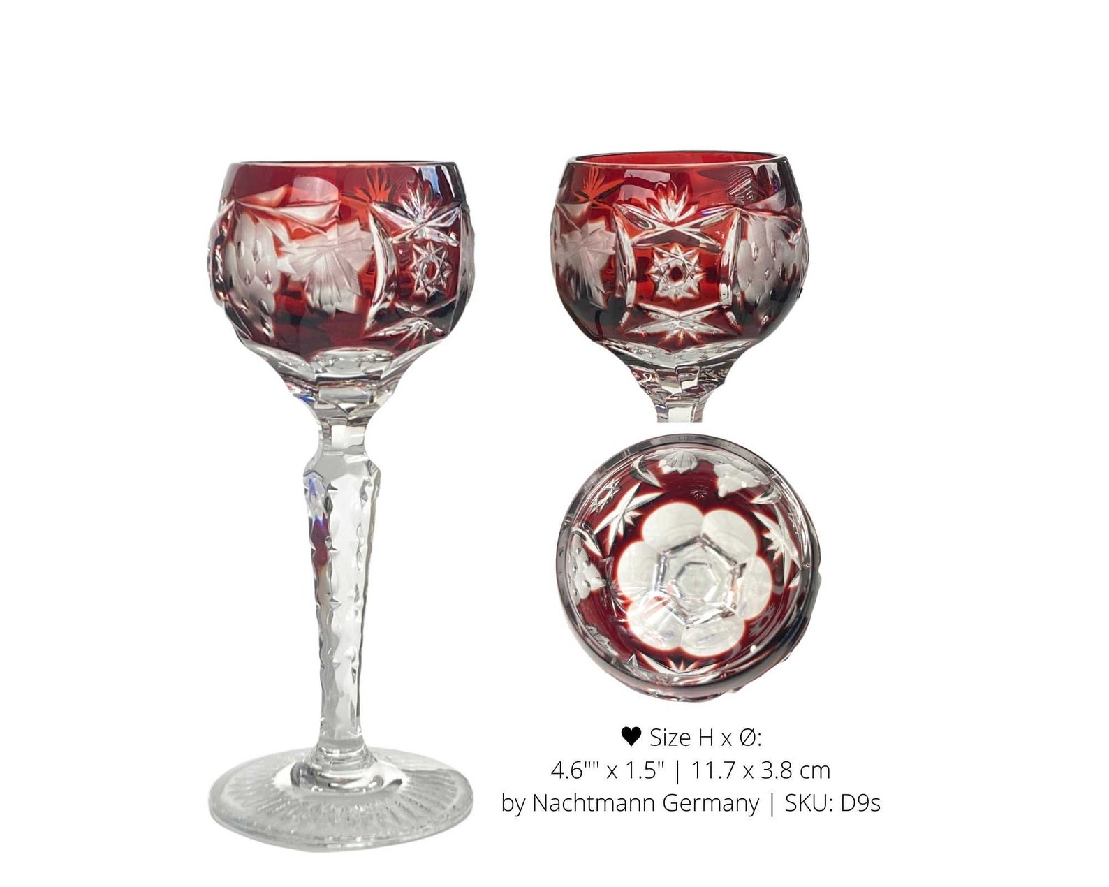 Nachtmann Crystal Cordial Glass Aperitif, Liquor Glass 1pcs Color