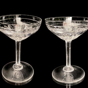 Val Saint Lambert Champagne Coupes | 2Pcs | Model Zermattet