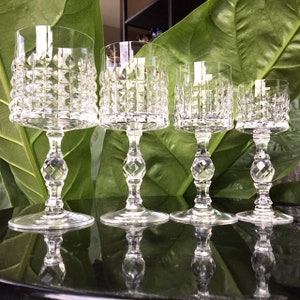 11x Crystal Wine Glasses and Cordial | Mixed Sizes by Rosenthal | 60&#39;s | Heavy! Vintage Glassware